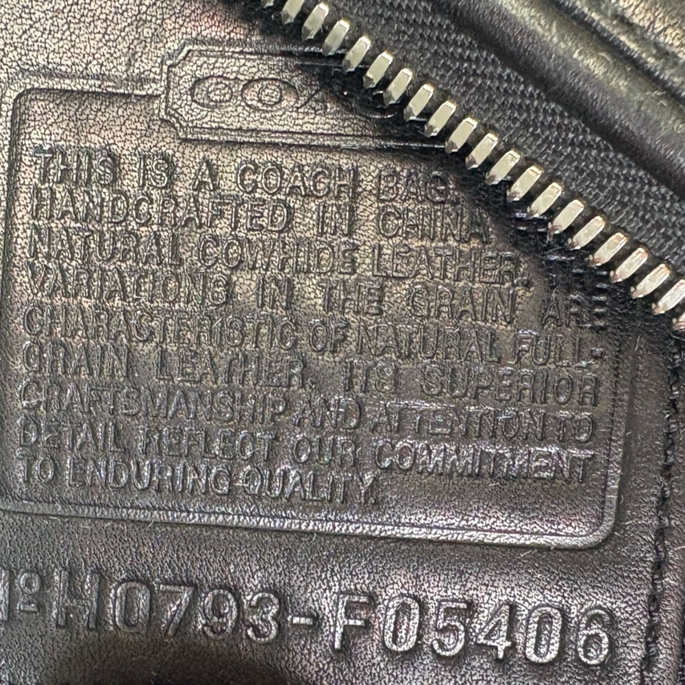 Coach F05406 large black leather unisex toiletry cosmetic bag - Picture 4 of 11